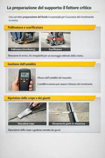infografica preparazione supporto